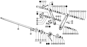 Zestaw naprawczy podsiewacza Claas Dominator 56 96