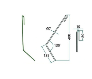 PALEC ZAGARNIAJĄCY PRAWY SIEWNIKA AMAZONE 3743300