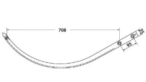Iglica igła aluminiowa Claas Dominant 810840