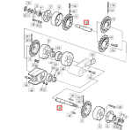 WAŁEK PODAJNIKA POCHYŁEGO JOHN DEERE Z33437