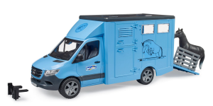 MERCEDES SPRINTER DO PRZEWOZU ZWIERZĄT Z FIGURKĄ BRUDER 1:16
