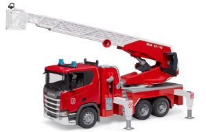WÓZ STRAŻACKI SCANIA Z DRABINĄ BRUDER 1:16