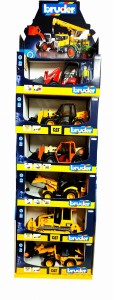 STOJAK EKSPOZYCYJNY 12-CZĘŚCIOWY Z 6 MODELAMI BRUDER BR-01189