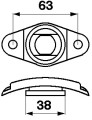 Prowadnica palca ślimaka hederu Claas Dominator 603754 777199