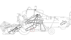 Pas jezdny klinowy GATES Massey Ferguson 440 187 401110M1
