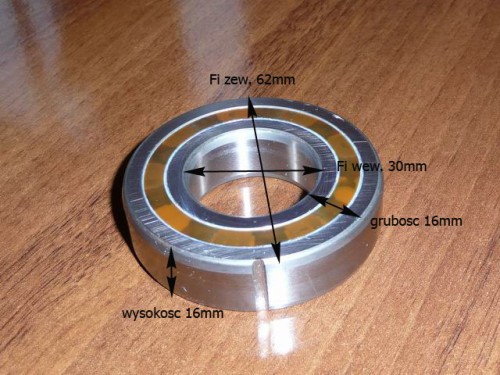 Łozysko jednokierunkowe przekładni Amazone ZZ6206