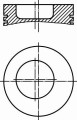 Tłok + pierścienie tłokowe MERCEDES BENZ OM 352 OM 366 0044502 90274740
