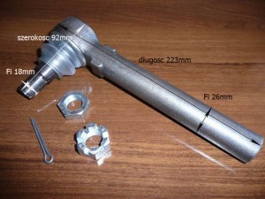 Przegub kulowy MF MASSEY FERGUSON 18 X 1.5D DŁ. 223