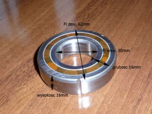 Łożysko przekładni AMAZONE Fi wew 30 Fi zew 62