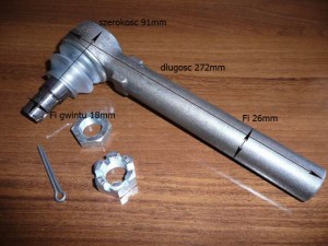 Przegub kulowy MASSEY FERGUSON 18 x 1.5D, FI 20 x 22mm